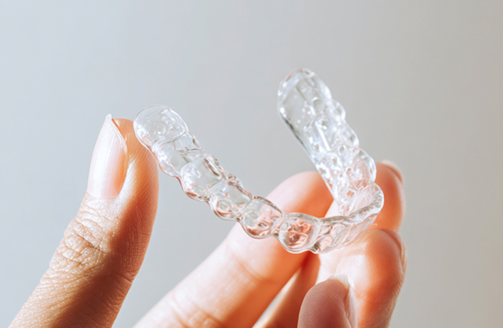3D 디지털 기술로 제작된 투명교정 장치 이미지