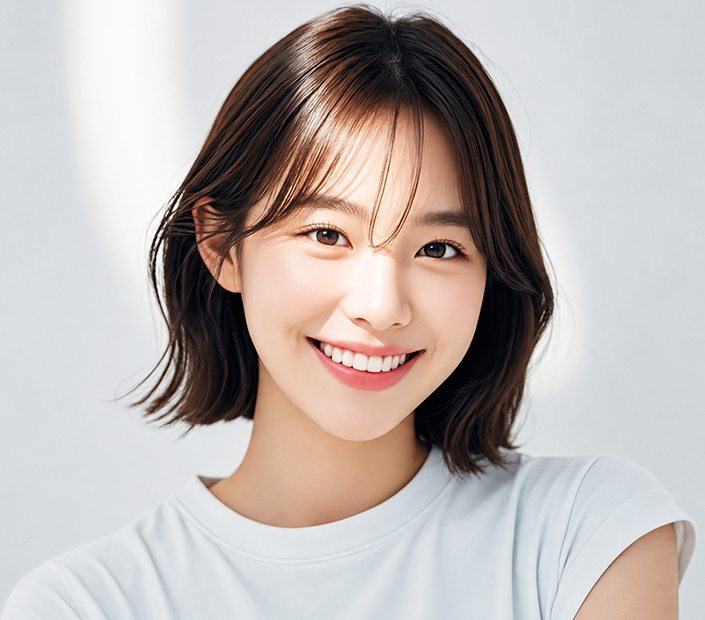 심미보철 상담을 받으며 치아 상태를 확인하는 환자 모습